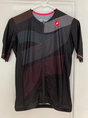 Castelli Rosso Corsa black cycling jersey